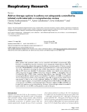 Báo cáo y học: " Add-on therapy options in asthma not adequately controlled by inhaled corticosteroids: a comprehensive review"