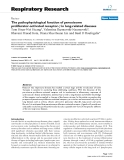 Báo cáo y học: "The pathophysiological function of peroxisome proliferator-activated receptor-γ in lung-related diseases"