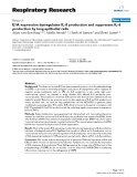 Báo cáo y học: "E1A expression dysregulates IL-8 production and suppresses IL-6 production by lung epithelial cells"