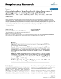 Báo cáo y học: "Atorvastatin reduces lipopolysaccharide-induced expression of cyclooxygenase-2 in human pulmonary epithelial cells"