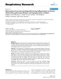 Báo cáo y học: "Association of current smoking with airway inflammation in chronic obstructive pulmonary disease and asymptomatic smokers"