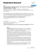 Báo cáo y học: " Polymorphisms in signal transducer and activator of transcription 3 and lung function in asthma"