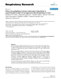 Báo cáo y học: "Green tea polyphenol extract attenuates lung injury in experimental model of carrageenan-induced pleurisy in mice"