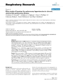 Báo cáo y học: "Pilot study of losartan for pulmonary hypertension in chronic obstructive pulmonary disease"