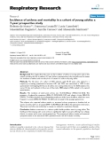 Báo cáo y học: "Incidence of asthma and mortality in a cohort of young adults: a 7-year prospective study"