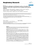 Báo cáo y học: "Functional, radiological and biological markers of alveolitis and infections of the lower respiratory tract in patients with systemic sclerosis"