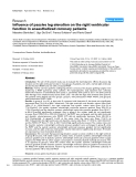 Báo cáo y học: " Influence of passive leg elevation on the right ventricular functio"