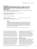 Báo cáo y học: "Simplified Acute Physiology Score III: a project for a new multidimensional tool for evaluating intensive care unit performance"