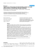 Báo cáo khoa học: "Significance of lipopolysaccharide-binding protein (an acute phase protein) in monitoring critically ill patients"