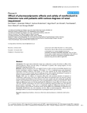 Báo cáo khoa học: "Offset of pharmacodynamic effects and safety of remifentanil in intensive care unit patients with various degrees of renal impairment"