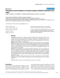 Báo cáo khoa học: " Prevalence and incidence of severe sepsis in Dutch intensive care unit"