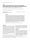 Báo cáo khoa học: "Science review: Mechanisms of beta-receptor stimulationinduced improvement of acute lung injury and pulmonary edema"