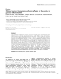 Báo cáo khoa học: " Clinical review: Immunomodulatory effects of dopamine in general inflammation"