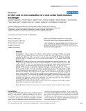 Báo cáo y học: "In vitro and in vivo evaluation of a new active heat moisture exchange"