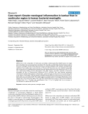 Báo cáo y học: "Greater meningeal inflammation in lumbar than in ventricular region in human bacterial meningitis"