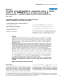 Báo cáo y học: "Pro-atrial natriuretic peptide is a prognostic marker in sepsis, similar to the APACHE II score: an observational study"