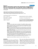 Báo cáo y học: "Minimal instructions improve the performance of laypersons in the use of semiautomatic and automatic external defibrillator"