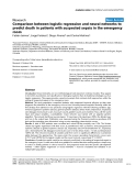 Báo cáo khoa học: "parison between logistic regression and neural networks to predict death in patients with suspected sepsis in the emergency room"