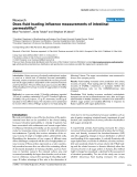 Báo cáo khoa học: "Does fluid loading influence measurements of intestinal permeability"