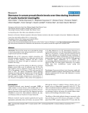 Báo cáo khoa học: "Decrease in serum procalcitonin levels over time during treatment of acute bacterial meningitis"