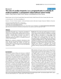 Báo cáo khoa học: "The role of cardiac troponin I as a prognosticator in critically ill medical patients: a prospective observational cohort study"