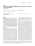 Báo cáo khoa học: "Clinical review: Role of triggering receptor expressed on myeloid cells-1 during sepsis"