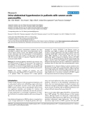 Báo cáo khoa học: "Intra-abdominal hypertension in patients with severe acute pancreatitis"