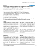 Báo cáo khoa học: "Case report: severe heat stroke with multiple organ dysfunction – a novel intravascular treatment approach"