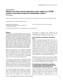 Báo cáo khoa học: "What do we know about medication errors made via a CPOE system versus those made via handwritten orders"