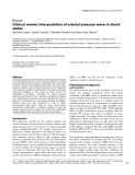 Báo cáo khoa học: "Clinical review: Interpretation of arterial pressure wave in shock states"