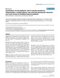 Báo cáo khoa học: "Correlation of procalcitonin and C-reactive protein to inflammation, complications, and outcome during the intensive care unit course of multiple-trauma patients"