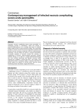 Báo cáo khoa học: "Contemporary management of infected necrosis complicating severe acute pancreatitis"