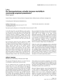 Báo cáo khoa học: "Do fluoroquinolones actually increase mortality in community-acquired pneumonia"