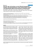 Báo cáo y học: "One year ago not business as usual: Wound management, infection and psychoemotional control during tertiary medical care following the 2004 Tsunami disaster in southeast Asia"