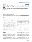 Báo cáo y học: "Early identification of intensive care unit-acquired infections with daily monitoring of C-reactive protein: a prospective observational study"