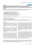 Bóa cáo y học: " Empiric broad-spectrum antibiotic therapy of nosocomial pneumonia in the intensive care unit: a prospective observational study"