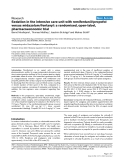 Báo cáo y học: "Sedation in the intensive care unit with remifentanil/propofol versus midazolam/fentanyl: a randomised, open-label, pharmacoeconomic trial"