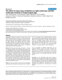 Báo cáo y học: "The effect of open lung ventilation on right ventricular and left ventricular function in lung-lavaged pigs"