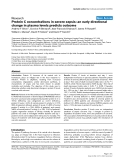 Protein C concentrations in severe sepsis: an early directional change in plasma levels predicts outcome