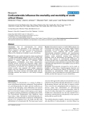 Báo cáo y học: "Corticosteroids influence the mortality and morbidity of acute critical illnes"