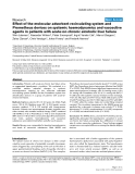 Báo cáo y học: "Effect of the molecular adsorbent recirculating system and Prometheus devices on systemic haemodynamics and vasoactive agents in patients with acute-on-chronic alcoholic liver failure"