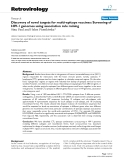 Báo cáo y học: " Discovery of novel targets for multi-epitope vaccines: Screening of HIV-1 genomes using association rule mining"