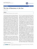 Báo cáo y học: "The rise of Bioscience in the East"