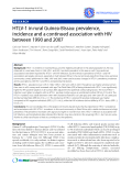 Báo cáo y học: "HTLV-1 in rural Guinea-Bissau: prevalence, incidence and a continued association with HIV between 1990 and 2007"