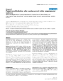 Báo cáo khoa học: "Pediatric defibrillation after cardiac arrest: initial response and outcome"