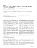 Báo cáo khoa học: "Serum uric acid, creatinine, and the assessment of antioxidant capacity in critical illness"