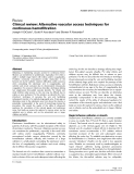 Báo cáo khoa học: "Clinical review: Alternative vascular access techniques for continuous hemofiltration"