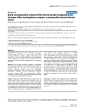 Báo cáo khoa học: "Early postoperative serum S100β levels predict ongoing brain damage after meningioma surgery: a prospective observational study"