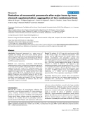 Báo cáo khoa học: " Reduction of nosocomial pneumonia after major burns by trace element"