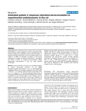 Báo cáo khoa học: "Activated protein C improves intestinal microcirculation in experimental endotoxaemia in the rat"